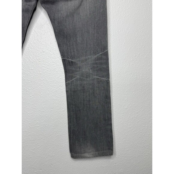 VTG Levis Jeans Y2K 30x30 Black Flap Pocket Distressed Straight Hong Kong Denim - Picture 12 of 16